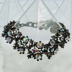 Aurora Borealis and Black Bracelet Iridescent Fairy Fire Petite 6” Costu…